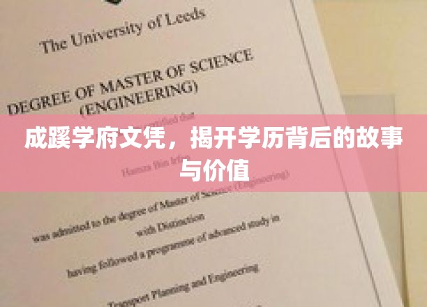 成蹊学府文凭，揭开学历背后的故事与价值
