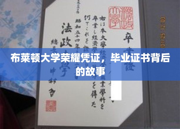 探寻布莱顿大学荣耀证书，毕业证书背后的传奇历程