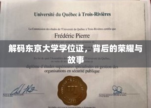 揭开东京大学学位证之谜，探寻荣耀背后的传奇故事