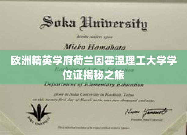 探索荷兰因霍温理工大学，揭秘学位证的非凡之旅