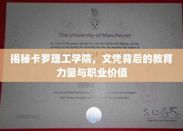 卡罗理工学院，揭秘文凭背后的教育魅力与职场潜力