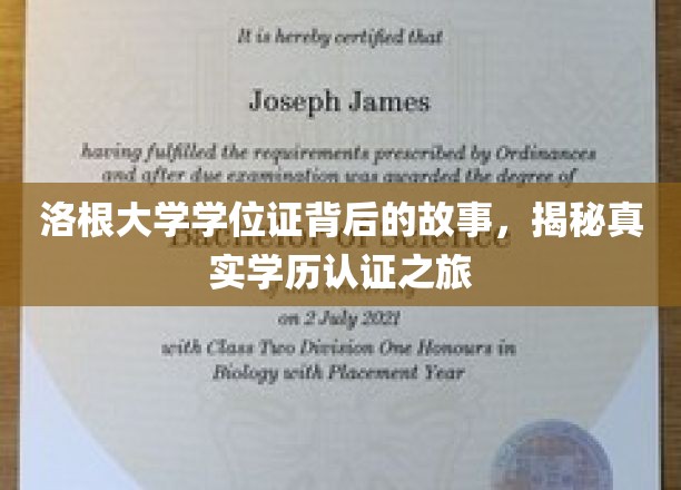 洛根大学学位证探秘，一场学历认证的传奇之旅