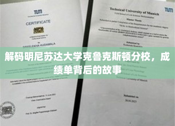 解码明尼苏达大学克鲁克斯顿分校，成绩单背后的故事
