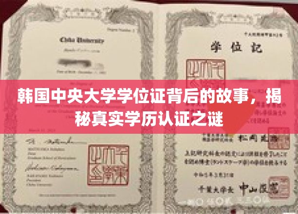 韩中央大学学位证之谜，揭开学历认证背后的不为人知传奇