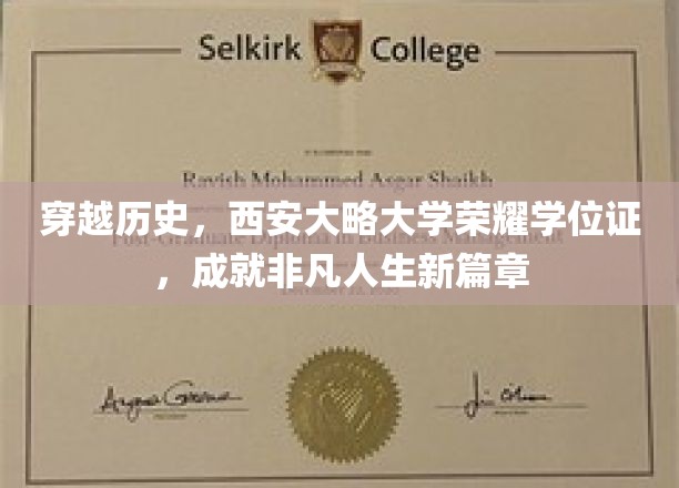 穿越历史，西安大略大学荣耀学位证，开启非凡人生新篇章