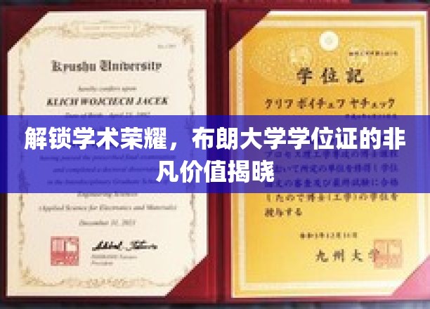 布朗大学学位证，开启学术巅峰的秘密钥匙