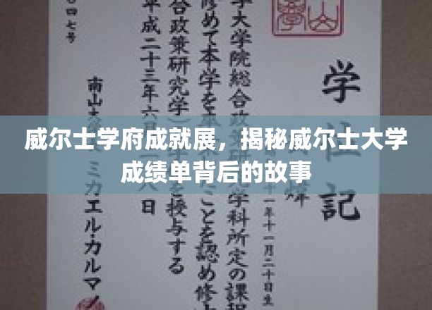 威尔士学府成就展，一探威尔士大学成绩单背后的奥秘