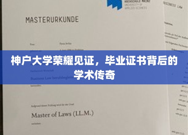 神户大学荣耀足迹，揭秘毕业证书背后的学术辉煌故事