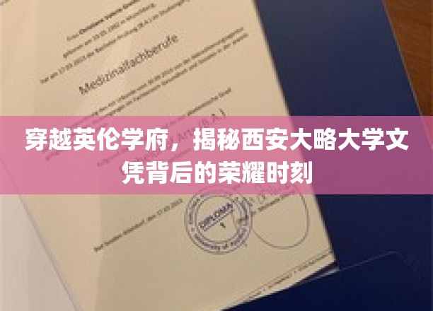 英伦学府荣耀之旅，揭秘西安大略大学文凭的非凡价值