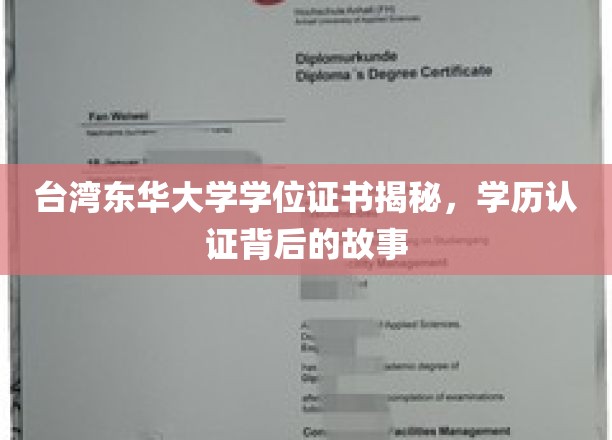 台湾东华大学学位证书深度解析，揭开学历认证的神秘面纱