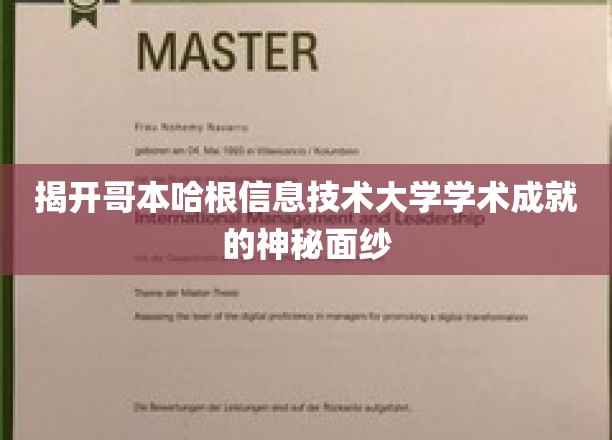 揭开哥本哈根信息技术大学学术成就的神秘面纱