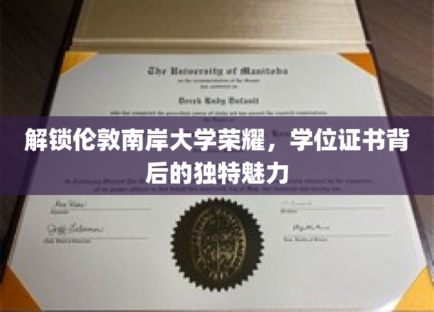 解锁伦敦南岸大学荣耀，学位证书背后的独特魅力