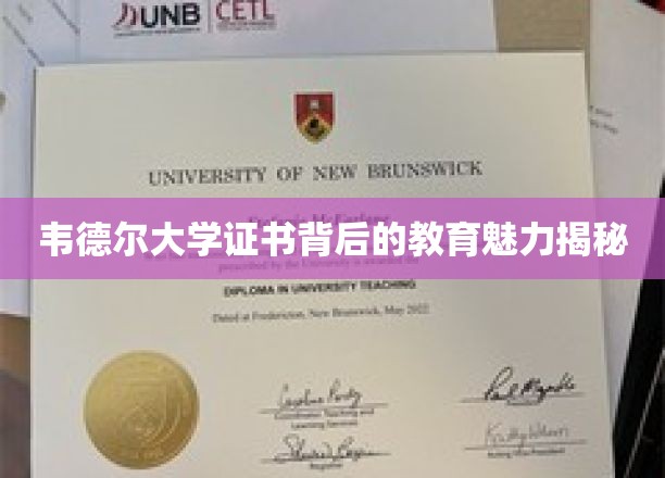 揭开韦德尔大学证书背后的独特教育风采