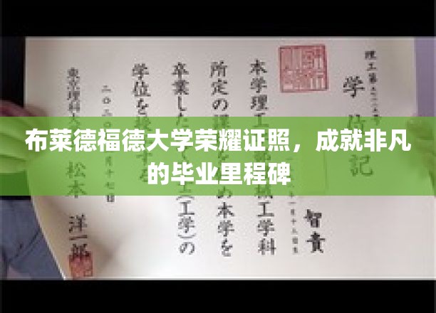 布莱德福德荣耀时刻，毕业生手握非凡成就证书，开启人生新篇章