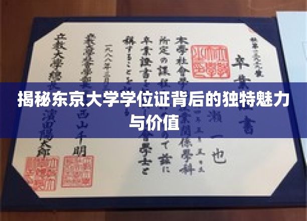 东京大学学位证，探寻学术殿堂的独特印记与无限价值