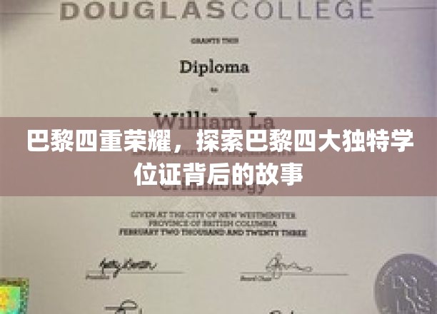 巴黎四重荣耀，探索巴黎四大独特学位证背后的故事