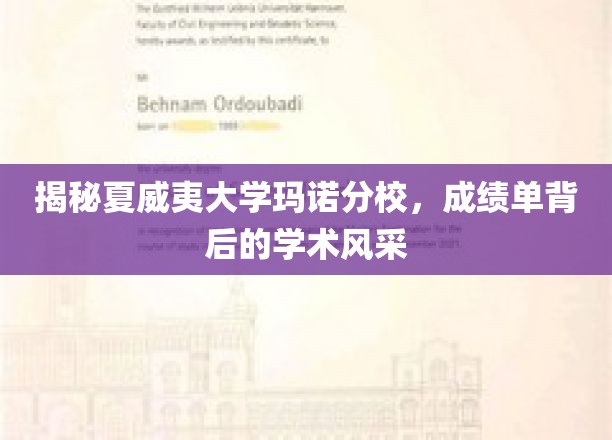 夏威夷大学玛诺分校，揭秘成绩单背后的学术魅力