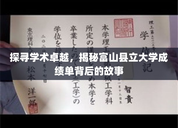 富山县立大学成绩单背后的传奇揭秘，学术卓越的足迹
