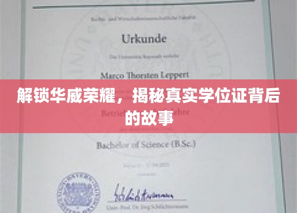 华威学位证之谜，探寻学历背后的传奇与真相