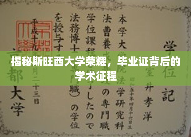 揭秘斯旺西大学荣耀，毕业证背后的学术征程