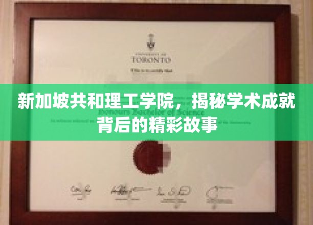 解码新加坡共和理工学院，揭开学术辉煌的幕后篇章