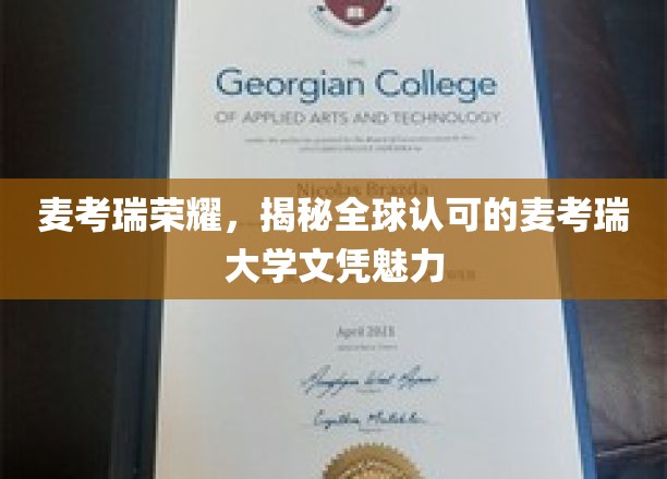 麦考瑞荣耀，探寻国际认可文凭的卓越魅力