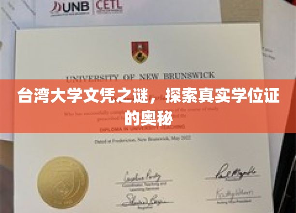 台湾大学文凭之谜，探索真实学位证的奥秘