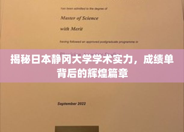 静冈大学，揭秘学术殿堂，探寻辉煌成就的秘密角落