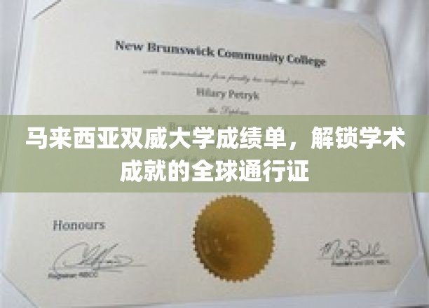 马来西亚双威大学成绩单，解锁学术成就的全球通行证