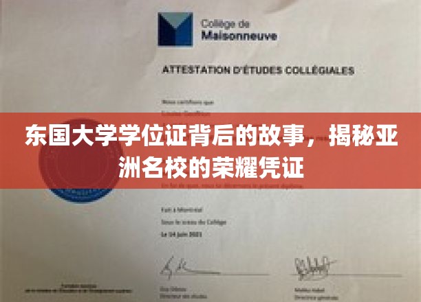 东国大学学位证背后的故事，揭秘亚洲名校的荣耀凭证