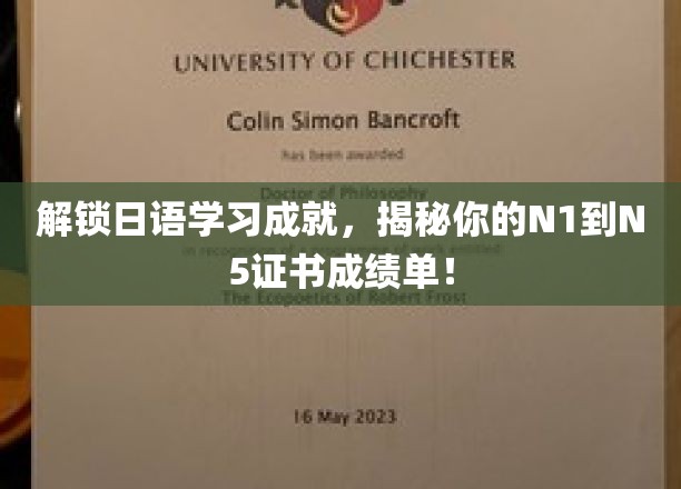 解锁日语学习成就，揭秘你的N1到N5证书成绩单！