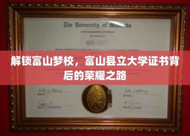 探秘富山县立大学，成就卓越，证书见证非凡征程