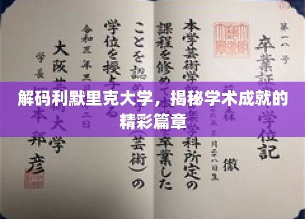 利默里克大学荣耀榜，探索学术辉煌背后的故事