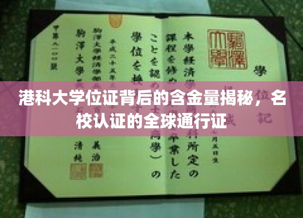 港科大学位证背后的价值解析，名校认证的全球通行证
