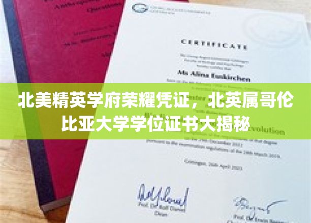 解码北美顶级学府荣耀，BC大学学位证书背后的故事