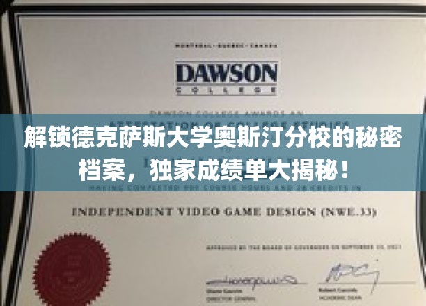 探寻德克萨斯大学奥斯汀分校未公开档案，独家揭秘学霸背后的真实成绩单