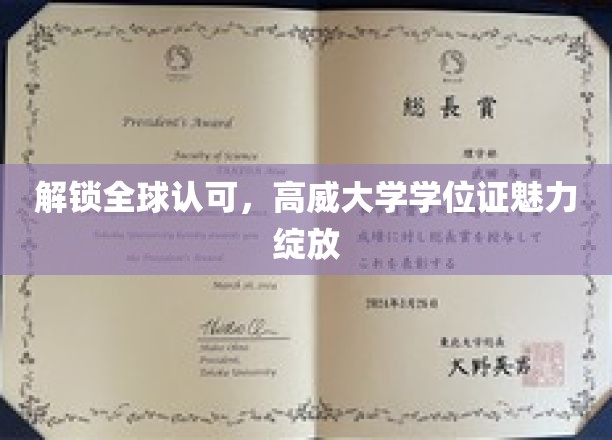 国际视野下的高威荣耀，学位证书的全球通行证魅力解析