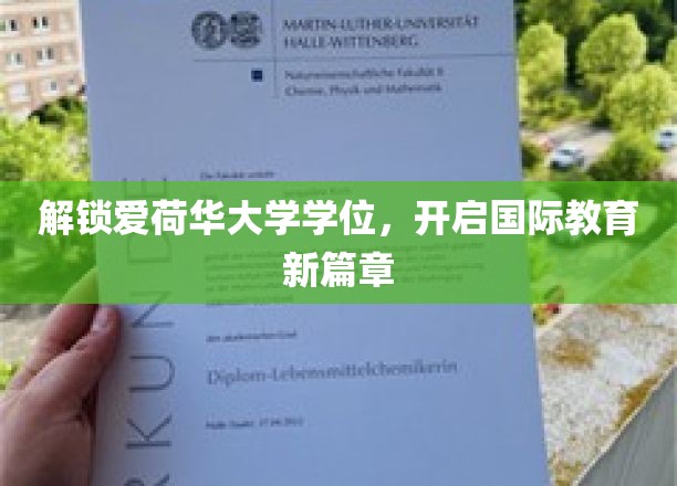 跨越海洋，解锁爱荷华大学学位，国际教育新纪元开启！