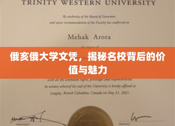 俄亥俄大学文凭，探寻顶尖学府的内在光芒与无限可能