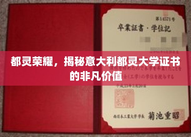 探索都灵大学证书，意大利教育荣耀的全球通行证