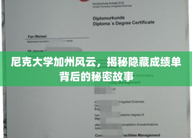 加州尼克大学风云录，揭开隐藏成绩单的神秘面纱