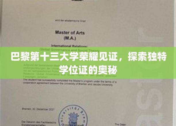 巴黎第十三大学荣耀见证，探索独特学位证的奥秘