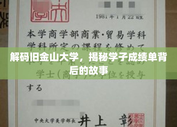 解码旧金山大学，揭秘学子成绩单背后的故事