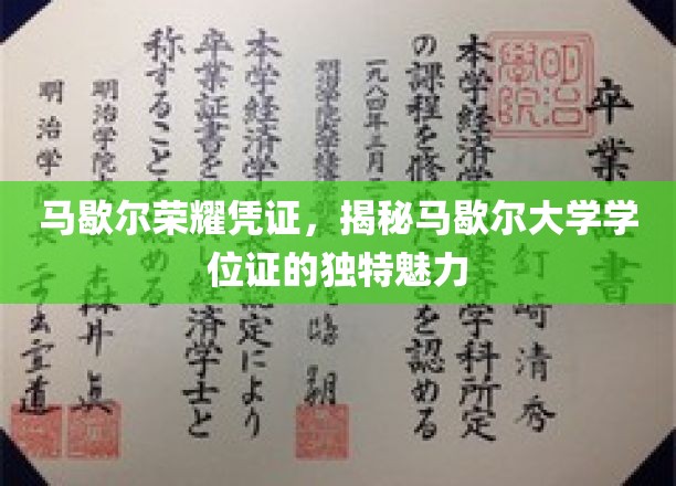 马歇尔荣耀凭证，一探究竟，大学学位证的非凡风采