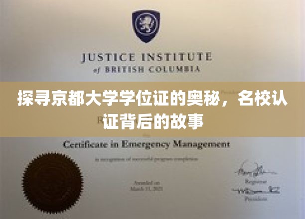揭开京都大学学位证书的神秘面纱，名校认证背后的故事