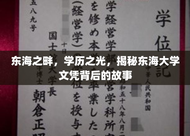 东海学府秘档，学历璀璨，东海大学背后的传奇征程