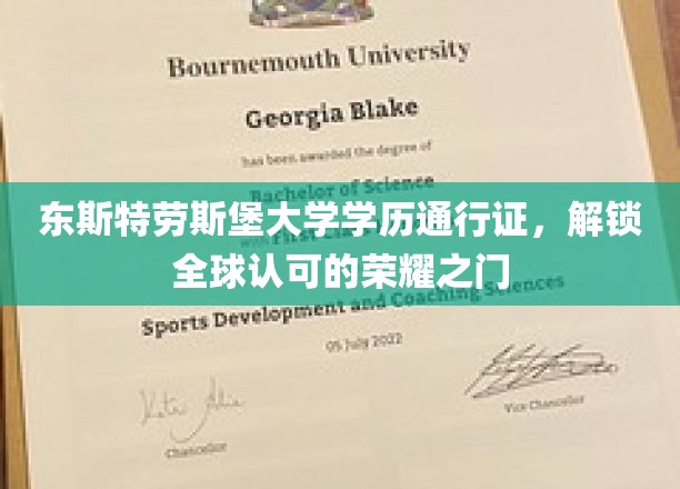 全球通行，荣耀启程，东斯特劳斯堡大学学历证开启国际认可之旅