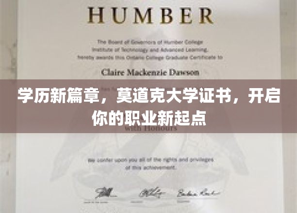 学历飞跃新起点，莫道克大学证书助你职场腾飞