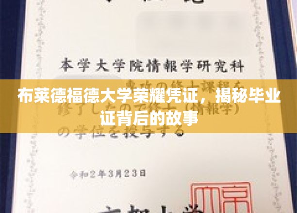 布莱德福德大学荣耀凭证，揭秘毕业证背后的故事
