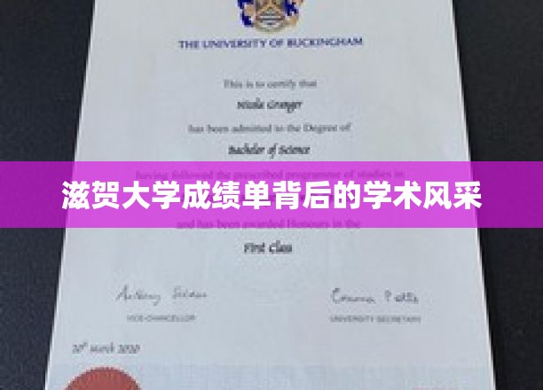 滋贺大学成绩单背后的学术风采
